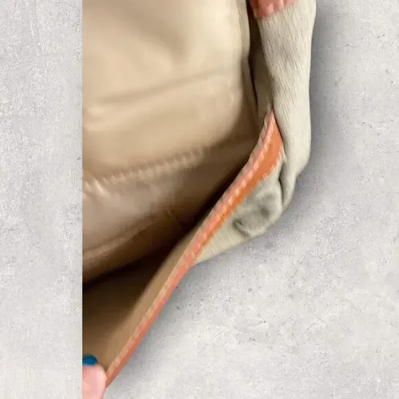 Sherpani Crossbody Purse Canvas Leather Trim Boho Tree Patch Green Brown Bag - Picture 6 of 12